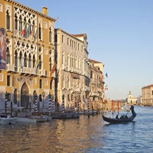 Palazzo Cavalli Franchetti from Accademia Bridge, Grand Canal, Venice, UNESCO World Heritage Site