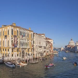 Palazzo Cavalli Franchetti from Accademia Bridge, Grand Canal, Venice, UNESCO World Heritage Site