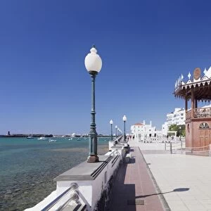 Pavilion on the promenade La Marina, Arrecife, Lanzarote, Canary Islands, Spain, Atlantic