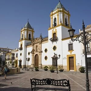 Plaza del Socorro, Ronda, one of the white villages, Malaga province, Andalucia