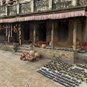 Potters Square, Bhaktapur, UNESCO World Heritage Site, Kathmandu Valley, Nepal, Asia