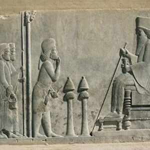 Relief of the enthronement of Darius