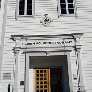 Restaurant on Mount Floyen, Bergen, Hordaland, Norway, Scandinavia, Europe