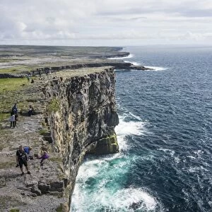 Rocky cliffs of Arainn, Aaran Islands, Republic of Ireland, Europe