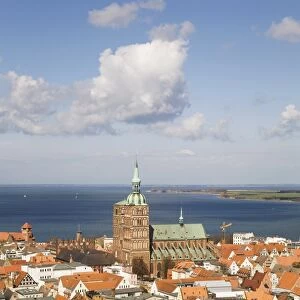 The rooftops of the city, Stralsund, UNESCO World Heritage Site, Mecklenburg-Vorpommern