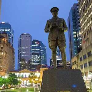 Sir William Glasgow Statue on Post Office Square, Brisbane, Queensland, Australia