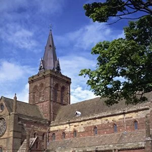 St. Magnus cathedral dating from the 12th century, Kirkwall, Orkney Islands
