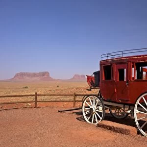 Stagecoach, Gouldings Trading Post, Monument Valley Navajo Tribal Park, Utah, United States of America, North America