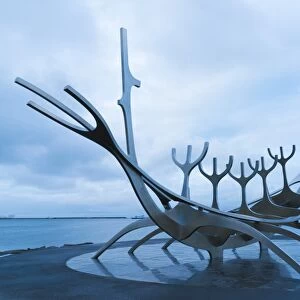 Sun-Craft Sculpture, Reykjavik, Iceland, Polar Regions