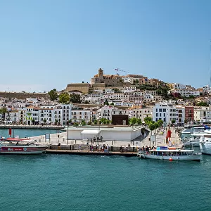 The town of Ibiza, Ibiza, Balearic Islands, Spain, Mediterranean, Europe