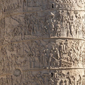 Trajans Column, UNESCO World Heritage Site, Rome, Lazio, Italy, Europe
