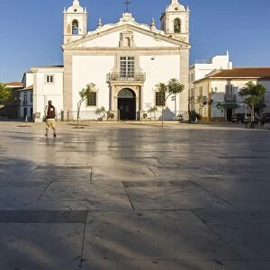 View of the Church of Santa Maria located in the city of Lagos, Faro district, Algarve