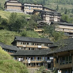 Village of Pin Gan, Longsheng terraced ricefields, Guilin, Guangxi Province, China, Asia