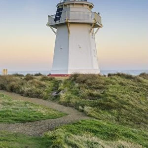 Waipapa Point Lighthouse at sunset, the Catlins, South Island, New Zealand, Pacific