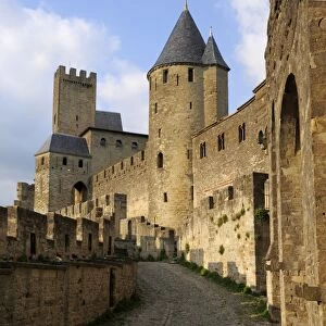 Walled and turreted fortress of La Cite, Carcassonne, UNESCO World Heritage Site