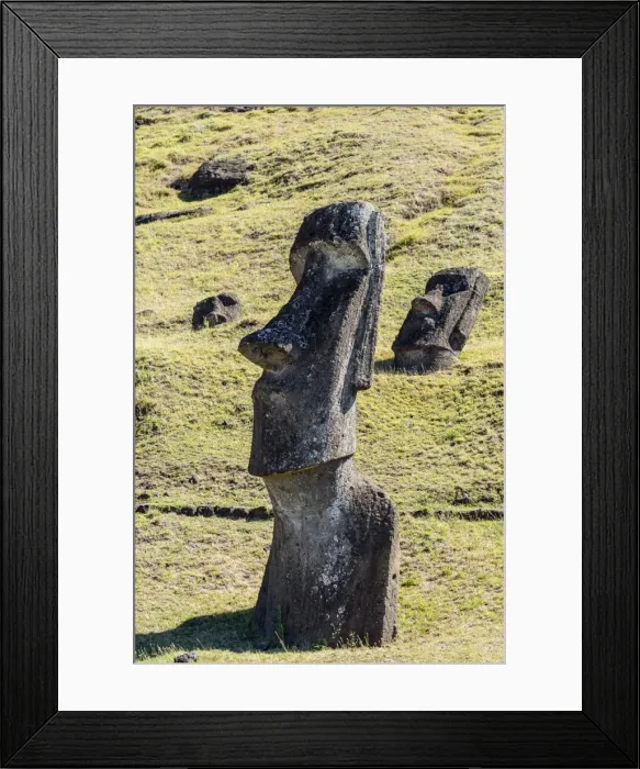 Framed Print : Rano Raraku, the quarry site for all moai statues on Easter Island (Isla de Pascua) (Rapa Nui), UNESCO World Heritage Site, Chile, South America Framed Print : Rano Raraku, the quarry site for all moai statues on Easter Island (Isla de Pascua) (Rapa Nui), UNESCO World Heritage Site, Chile, South America