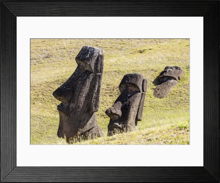 Framed Print : Rano Raraku, the quarry site for all moai statues on Easter Island (Isla de Pascua) (Rapa Nui), UNESCO World Heritage Site, Chile, South America Framed Print : Rano Raraku, the quarry site for all moai statues on Easter Island (Isla de Pascua) (Rapa Nui), UNESCO World Heritage Site, Chile, South America
