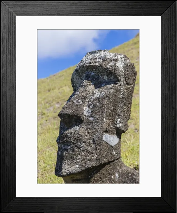 Framed Print : Rano Raraku, the quarry site for all moai statues on Easter Island (Isla de Pascua) (Rapa Nui), UNESCO World Heritage Site, Chile, South America Framed Print : Rano Raraku, the quarry site for all moai statues on Easter Island (Isla de Pascua) (Rapa Nui), UNESCO World Heritage Site, Chile, South America