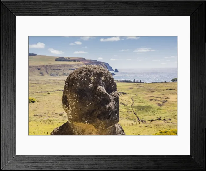 Framed Print : Rano Raraku, the quarry site for all moai statues on Easter Island (Isla de Pascua) (Rapa Nui), UNESCO World Heritage Site, Chile, South America Framed Print : Rano Raraku, the quarry site for all moai statues on Easter Island (Isla de Pascua) (Rapa Nui), UNESCO World Heritage Site, Chile, South America