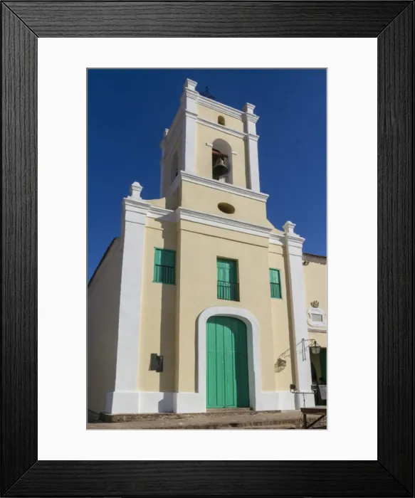 Framed Print : Plaza San Juan de Dios, church, Camaguey, Cuba, West Indies, Caribbean, Central America