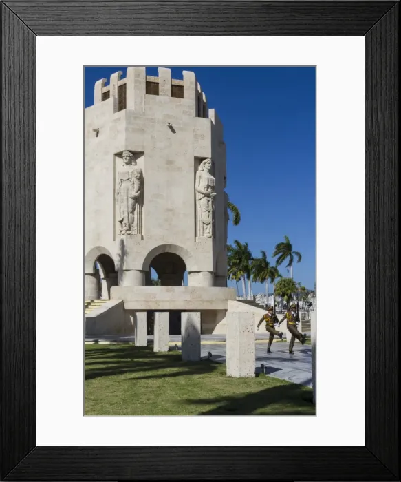 Framed Print : Changing of the guard at Santa Ifigenia cemetery, Santiago, Cuba, West Indies, Caribbean, Central America Framed Print : Changing of the guard at Santa Ifigenia cemetery, Santiago, Cuba, West Indies, Caribbean, Central America