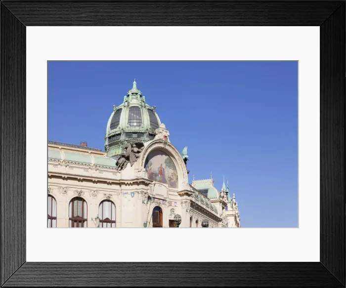 Framed Print : Dome of Municipal House Obecni Dum, Art Nouveau Style, Republic Square, Prague, Bohemia, Czech Republic, Europe Framed Print : Dome of Municipal House Obecni Dum, Art Nouveau Style, Republic Square, Prague, Bohemia, Czech Republic, Europe