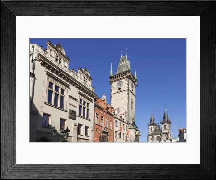 Framed Print : Old Town Hall and Tyn Cathedral, Old Town Square (Staromestske namesti), Prague, Bohemia, Czech Republic, Europe Framed Print : Old Town Hall and Tyn Cathedral, Old Town Square (Staromestske namesti), Prague, Bohemia, Czech Republic, Europe