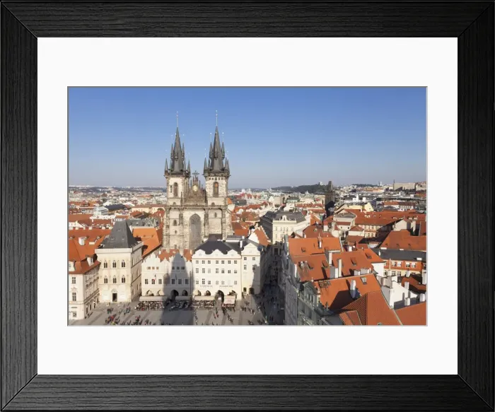 Framed Print : View over the Old Town Square (Staromestske namesti) with Tyn Cathedral (Church of Our Lady Before Tyn), Prague, Bohemia, Czech Republic, Europe Framed Print : View over the Old Town Square (Staromestske namesti) with Tyn Cathedral (Church of Our Lady Before Tyn), Prague, Bohemia, Czech Republic, Europe