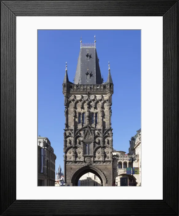 Framed Print : Powder Tower Prasna Brana, Republic Square (nnamesti republiky), Prague, Bohemia, Czech Republic, Europe Framed Print : Powder Tower Prasna Brana, Republic Square (nnamesti republiky), Prague, Bohemia, Czech Republic, Europe