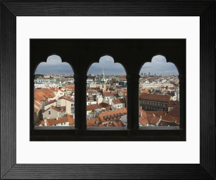 Framed Print : View over the city of Prague, Czech Republic, Europe Framed Print : View over the city of Prague, Czech Republic, Europe