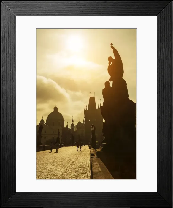 Framed Print : Charles Bridge, UNESCO World Heritage Site, Prague, Czech Republic, Euruope Framed Print : Charles Bridge, UNESCO World Heritage Site, Prague, Czech Republic, Euruope