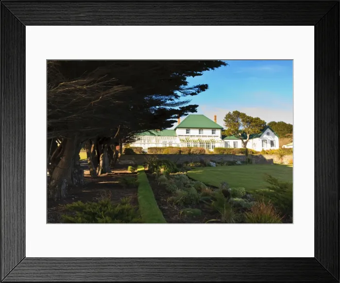Framed Print : Governors Residence and garden, Stanley, East Falkland, Falkland Islands, South America Framed Print : Governors Residence and garden, Stanley, East Falkland, Falkland Islands, South America