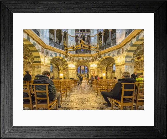 Framed Print : Octagonal interior, Aachen Cathedral, UNESCO World Heritage Site, North Rhine Westphalia, Germany, Europe Framed Print : Octagonal interior, Aachen Cathedral, UNESCO World Heritage Site, North Rhine Westphalia, Germany, Europe