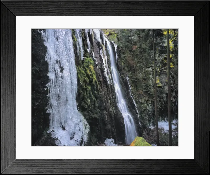 Framed Print : Ice sculptures, Burgbach Waterfall, Bad Rippldsau-Schappach, Black Forest, Baden Wurttemberg, Germany, Europe Framed Print : Ice sculptures, Burgbach Waterfall, Bad Rippldsau-Schappach, Black Forest, Baden Wurttemberg, Germany, Europe