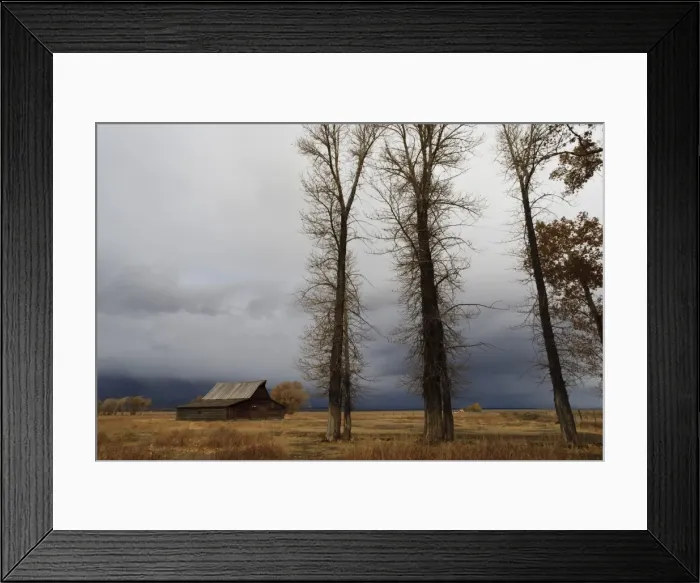 Framed Print : Autumn (fall) storm approaches, Mormon Row barn, Antelope Flats, Grand Teton National Park, Wyoming, United States of America, North America Framed Print : Autumn (fall) storm approaches, Mormon Row barn, Antelope Flats, Grand Teton National Park, Wyoming, United States of America, North America