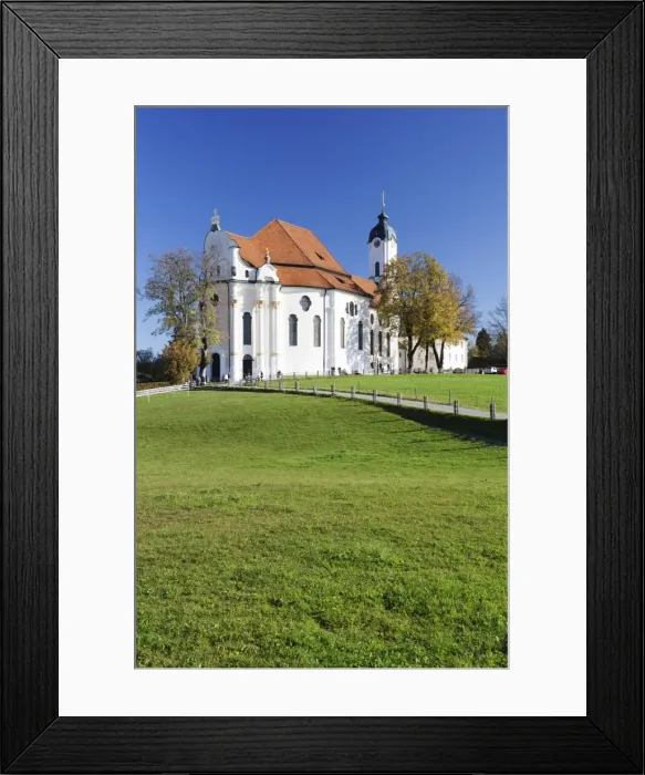 Framed Print : Wieskirche Church near Steingaden, Allgau, Bavaria, Germany, Europe Framed Print : Wieskirche Church near Steingaden, Allgau, Bavaria, Germany, Europe