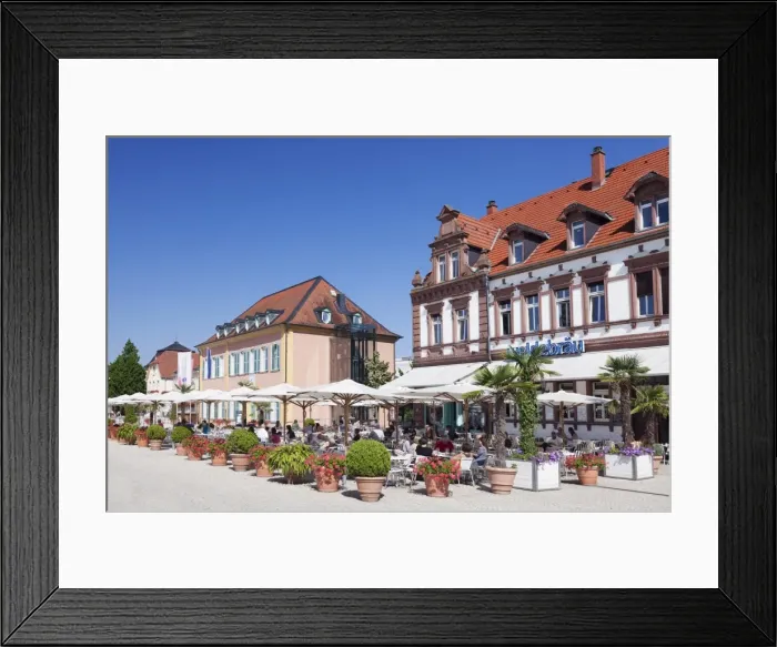 Framed Print : Street cafe and Palais Hirsch, Schwetzingen, Rhein-Neckar-Kreis, Baden Wurttemberg, Germany, Europe Framed Print : Street cafe and Palais Hirsch, Schwetzingen, Rhein-Neckar-Kreis, Baden Wurttemberg, Germany, Europe