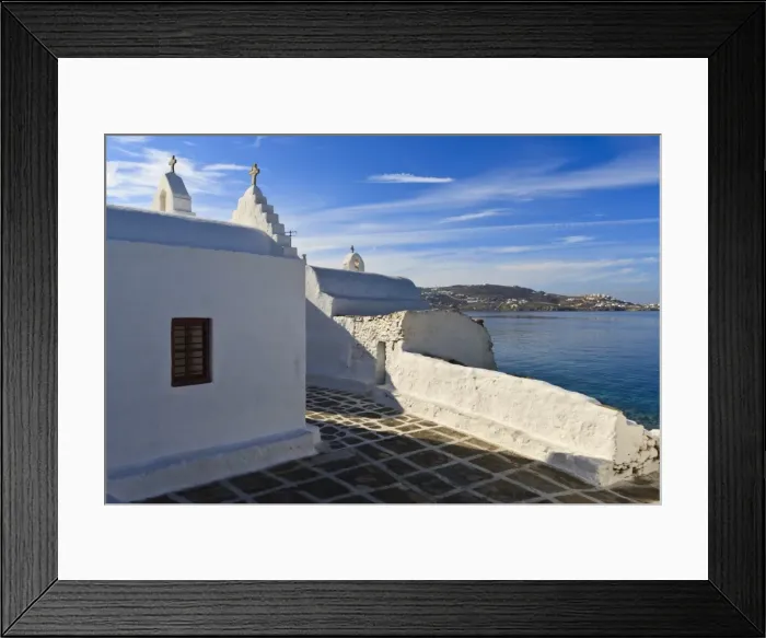 Framed Print : Church and view, Mykonos Town (Chora), Mykonos, Cyclades, Greek Islands, Greece, Europe Framed Print : Church and view, Mykonos Town (Chora), Mykonos, Cyclades, Greek Islands, Greece, Europe