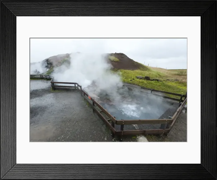 Framed Print : Deildartunguhver thermal spring, Borgarnes, Iceland, Polar Regions Framed Print : Deildartunguhver thermal spring, Borgarnes, Iceland, Polar Regions