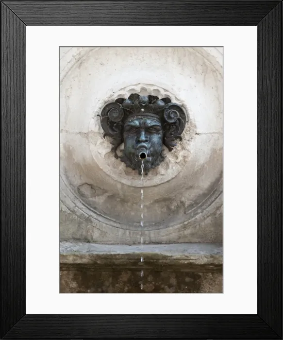Framed Print : Calamo fountain (Fontana del Calamo) close up, Ancona, Marche, Italy Framed Print : Calamo fountain (Fontana del Calamo) close up, Ancona, Marche, Italy
