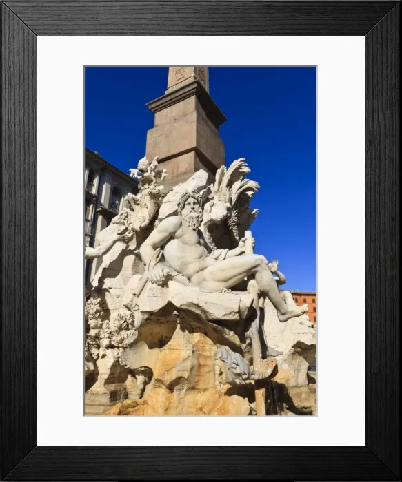 Framed Print : Fontana dei Quattro Flumi (Fountain of the Four Rivers), Piazza Navona, Rome, Lazio, Italy, Europe Framed Print : Fontana dei Quattro Flumi (Fountain of the Four Rivers), Piazza Navona, Rome, Lazio, Italy, Europe