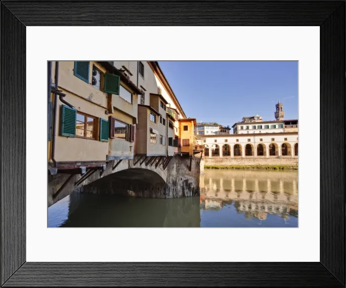 Framed Print : Ponte Vecchio is an old medieval bridge in the historic centre of Florence spanning the River Arno, Florence, Tuscany, Italy, Europe Framed Print : Ponte Vecchio is an old medieval bridge in the historic centre of Florence spanning the River Arno, Florence, Tuscany, Italy, Europe