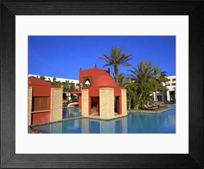 Framed Print : Swimming pool at hotel, Agadir, Morocco, North Africa, Africa Framed Print : Swimming pool at hotel, Agadir, Morocco, North Africa, Africa