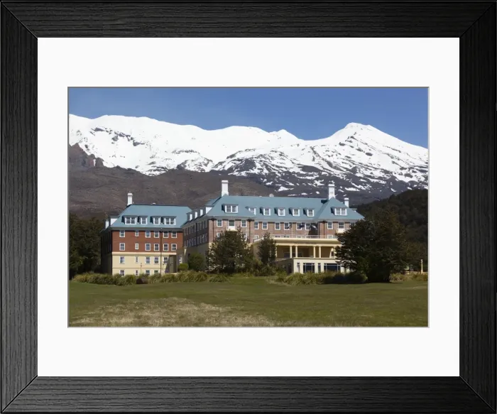 Framed Print : Chateau Tongariro hotel and Mount Ruapehu, Tongariro National Park, UNESCO World Heritage Site, North Island, New Zealand, Pacific Framed Print : Chateau Tongariro hotel and Mount Ruapehu, Tongariro National Park, UNESCO World Heritage Site, North Island, New Zealand, Pacific