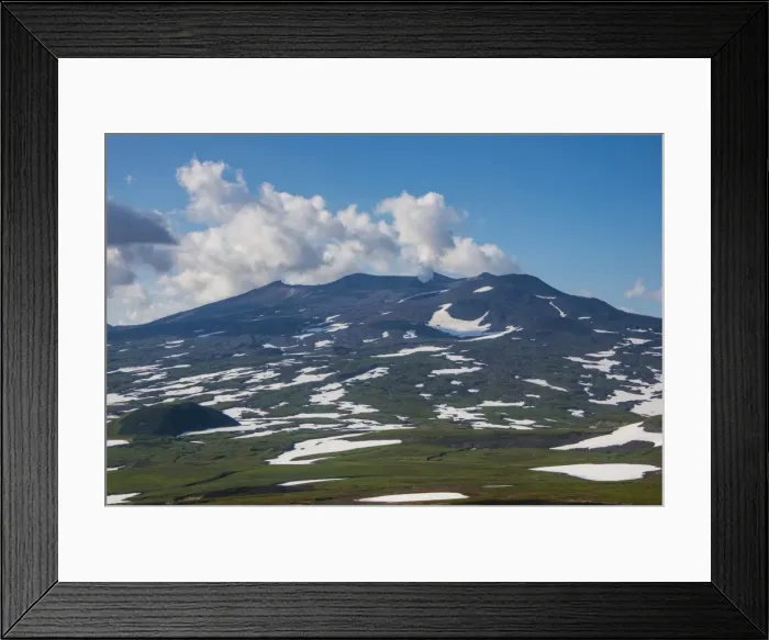 Framed Print : Smoking Gorely volcano, Kamchatka, Russia, Eurasia Framed Print : Smoking Gorely volcano, Kamchatka, Russia, Eurasia