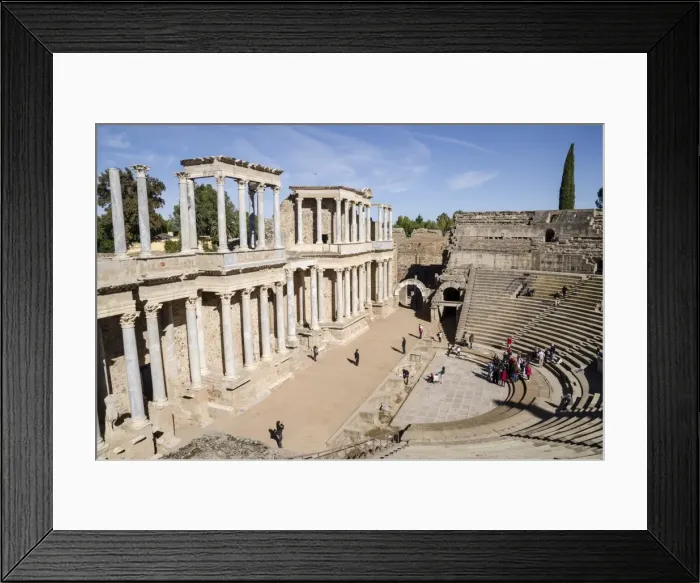 Framed Print : Roman Theater, Merida, UNESCO World Heritage Site, Badajoz, Extremadura, Spain, Europe Framed Print : Roman Theater, Merida, UNESCO World Heritage Site, Badajoz, Extremadura, Spain, Europe