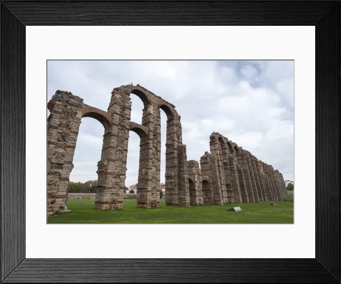 Framed Print : Roman Aqueduct in Merida, UNESCO World Heritage Site, Badajoz, Extremadura, Spain, Europe Framed Print : Roman Aqueduct in Merida, UNESCO World Heritage Site, Badajoz, Extremadura, Spain, Europe