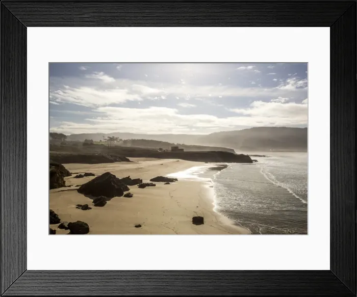 Framed Print : Esmelle beach, Galicia, Spain, Europe Framed Print : Esmelle beach, Galicia, Spain, Europe