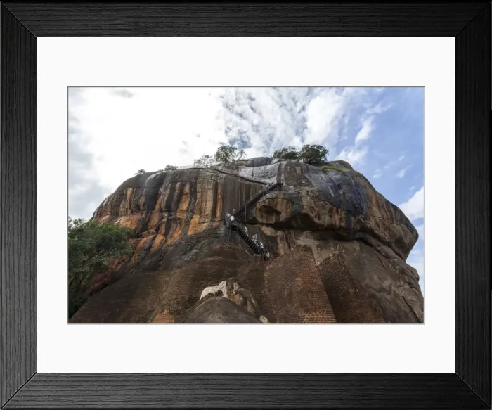 Framed Print : Tourists ascending Sigiriya (Lion Rock), UNESCO World Heritage Site, Sri Lanka, Asia Framed Print : Tourists ascending Sigiriya (Lion Rock), UNESCO World Heritage Site, Sri Lanka, Asia