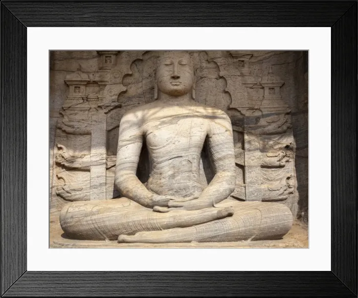 Framed Print : Sitting Buddha, Gal Vihara, Polonnaruwa, UNESCO World Heritage Site, Sri Lanka, Asia Framed Print : Sitting Buddha, Gal Vihara, Polonnaruwa, UNESCO World Heritage Site, Sri Lanka, Asia